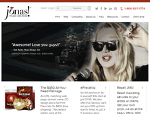 Tablet Screenshot of jonasmusicservices.com